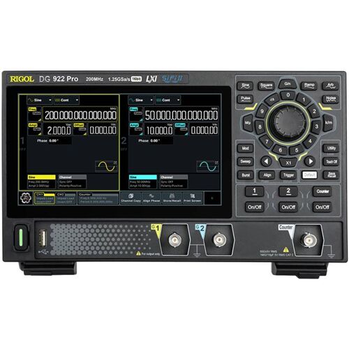 Rigol DG902 Pro Functiegenerator 1 µHz - 70 MHz 2-kanaals Sinus, Blok, Zaagtand, Puls, Arbitrair, Ruis