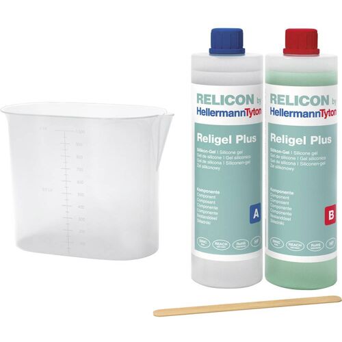 HellermannTyton 435-00752 Religel Plus 1000ml-SIG-CL/GN Tweecomponenten gel Inhoud: 1 stuk(s)