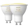 Philips Lighting Hue LED-lamp (2 stuks) 871951434012100 Energielabel: G (A - G) Hue White Ambiance GU10 Doppelpack 2x350lm GU10 8.6 W Warmwit tot koudwit