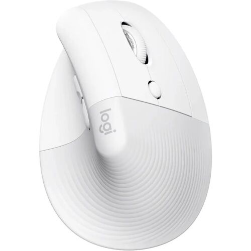 Logitech Lift for Mac Vertical Ergonomic Ergonomische muis, Muis Draadloos Optisch Lichtgrijs 6 Toetsen 4000 dpi Ergonomisch