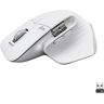 Logitech MX Master 3S Ergonomische muis Bluetooth, Radiografisch Optisch Lichtgrijs 7 Toetsen 8000 dpi Afneembare kabel, Ergonomisch, Intelligent scrollwiel,