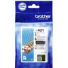 Brother Inktcartridge LC-421VAL Origineel Combipack Zwart, Cyaan, Geel, Magenta LC421VAL