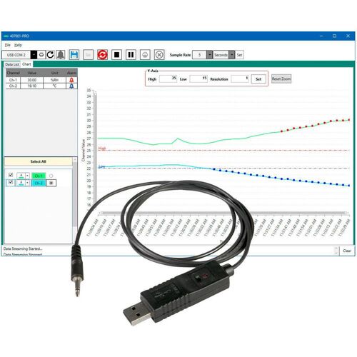 Extech 407001-PRO 407001-PRO Software Software voor meetapparatuur van Extech 1 stuk(s)