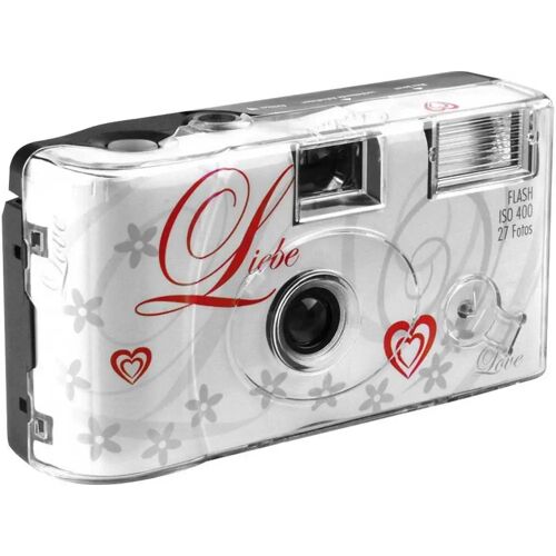 Love White Wegwerpcamera 1 stuk(s) Met ingebouwde flitser