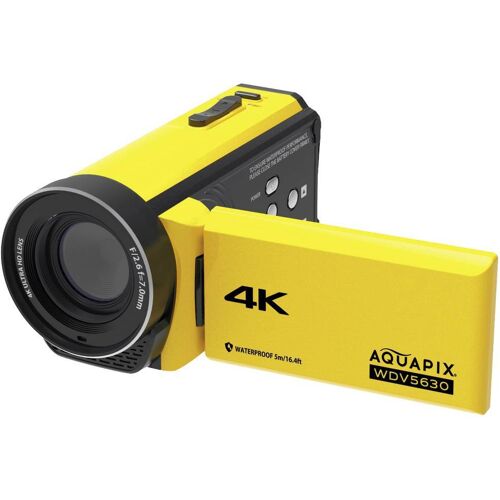 Aquapix WDV5630 Yellow Camcorder 7.6 cm 3 inch 13 Mpix Geel