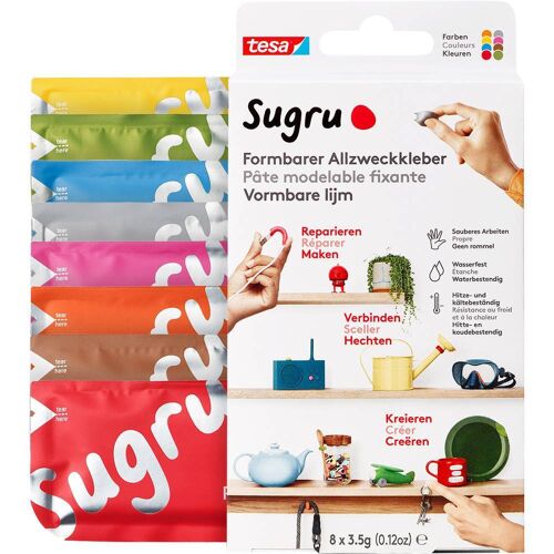 tesa Sugru Kneedlijm 41283-00001-00 Meerkleurig 8 stuk(s)