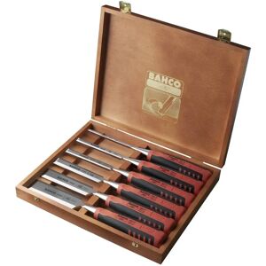 Bahco 424P-S6-EUR Set steekbeitels in houten box, 6-delig, 6, 10, 12, 18, 25, 32 mm