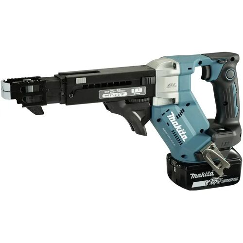 Makita DFR551RTJ Accu-schroefautomaat 18 V 5.0 Ah Li-ion Incl. accu, Incl. 2 accus, Incl. lader