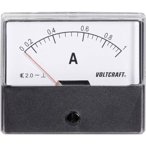 VOLTCRAFT AM-70X60/1A AM-70X60/1A Inbouwmeter AM-70X60/1 A 1 A Weekijzer