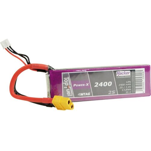 Hacker LiPo accupack 7.4 V 2400 mAh Aantal cellen: 2