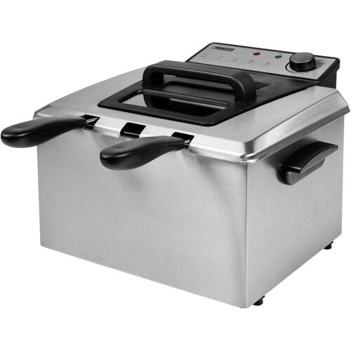 Princess 185000 Friteuse met koudezone 3270 W Zwart, Zilver (mat)