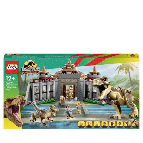 LEGO® JURASSIC WORLD™ 76961 Aanval van de T. rex en de Raptor op het bezoekerscentrum
