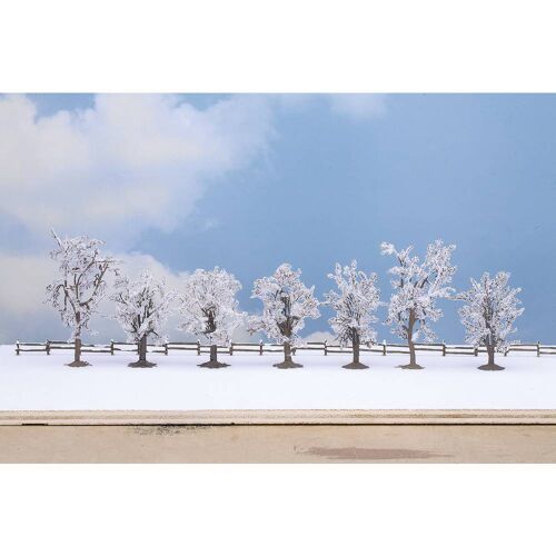 NOCH 25075 Set bomen Winterbomen 80 tot 100 mm Sneeuwwit 7 stuk(s)