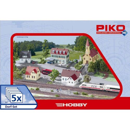 Piko H0 61925 H0 Dorp (set met 5 gebouwen)