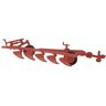 Busch 8717 TT Landbouwmachine Ploeg met 5 scharen, rood