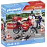 Playmobil Act!on Heros Brandweermotorfiets op de plaats van het ongeval 71466