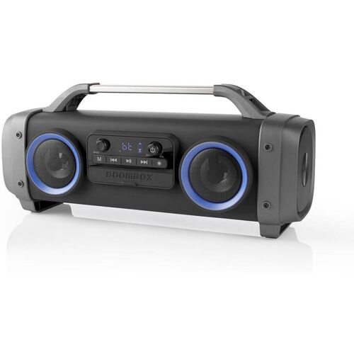 Oplaadbare boombox ghettoblaster met Bluetooth, verlichting, FM...