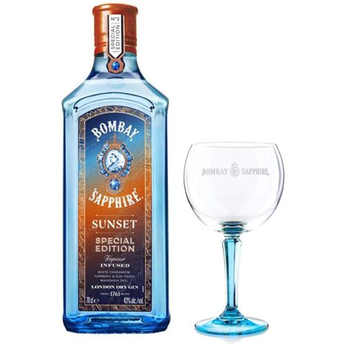 Gin Bombay Sapphire Sunset - Bombay Sapphire [0.70 lt] + Calice in OMAGGIO