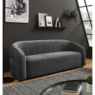 3- zits bankstel grijs chenille stof 198 cm 3- zits bankstel grijs chenille stof 198 cm