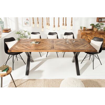 Invicta Interior - Infinity - Mangohout - Zwarte poten - Dining table Invicta Interior - Infinity - Mangohout - Zwarte poten - Dining table