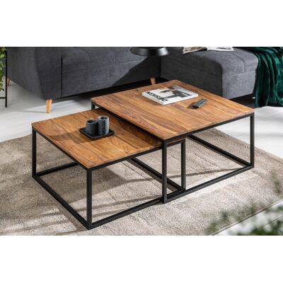 Moderne salontafel set sheesham Moderne salontafel set sheesham