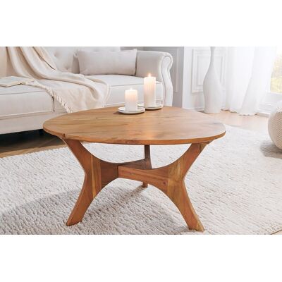 Acaciahouten salontafel 70 cm Acaciahouten salontafel 70 cm