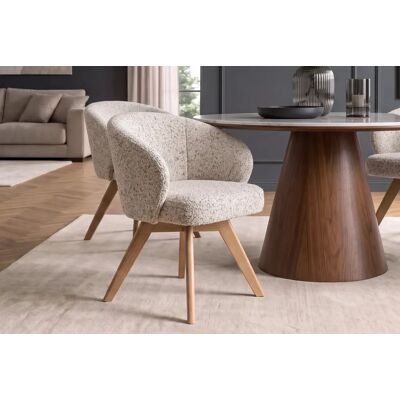 draaibare eetkamerstoel beige naturel eiken draaibare eetkamerstoel beige naturel eiken