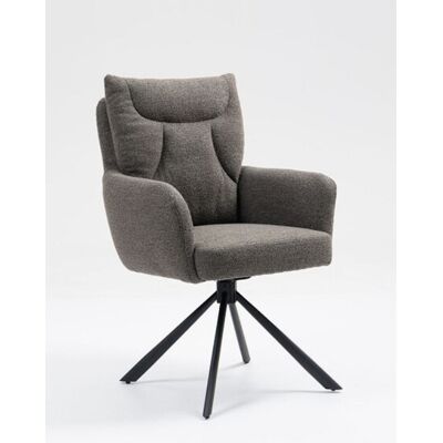 Luxe draaibare eetkamerstoel Taupe bruin Luxe draaibare eetkamerstoel Taupe bruin
