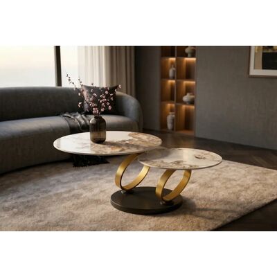 keramiek salontafel draaibaar pandora keramiek 80-133 cm keramiek salontafel draaibaar pandora keramiek 80-133 cm