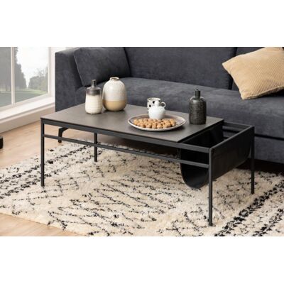 BRIXX LIVING Atalaya Salontafel - Glas/Keramiek - Zwart - Sofa BRIXX LIVING Atalaya Salontafel - Glas/Keramiek - Zwart - Sofa