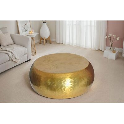 Salontafel goud hamerslag 80 cm Salontafel goud hamerslag 80 cm