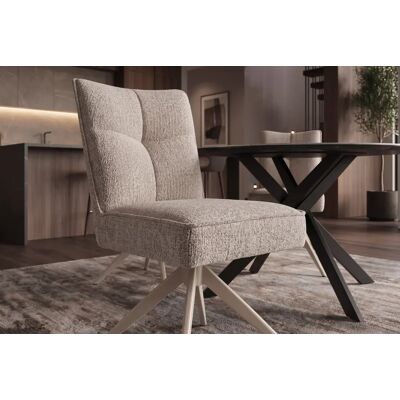 Eetkamerstoel Lucca taupe beige draaibaar Eetkamerstoel Lucca taupe beige draaibaar