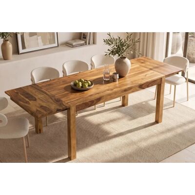 uitschuifbare eettafel sheesham hout 160-240 cm uitschuifbare eettafel sheesham hout 160-240 cm