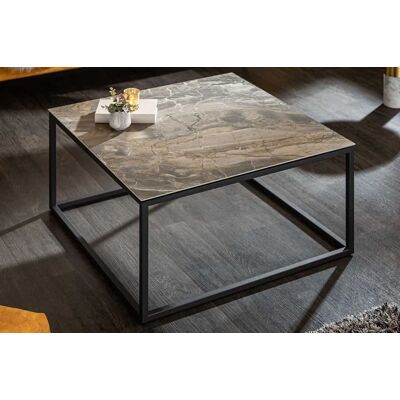 Salontafel taupe keramiek 75 cm Salontafel taupe keramiek 75 cm