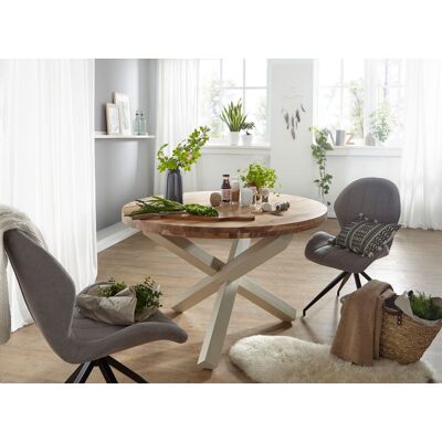 Wohnling BOHA Ronde Massieve Akazie Eettafel - Eettafel Wohnling BOHA Ronde Massieve Akazie Eettafel - Eettafel