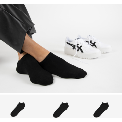 Courir Pack Chaussettes X3 Invisibles Courir - Kinderen Zwart Unisex 31/34 Courir Pack Chaussettes X3 Invisibles Courir - Kinderen Zwart Unisex 31/34