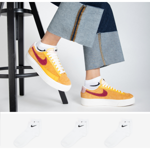 Nike Chaussettes X3 Quarter Wit Dames 39/42 Nike Chaussettes X3 Quarter Wit Dames 39/42