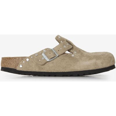 Schoenen Birkenstock Boston Suede Rivet Taupe Dames 37 Schoenen Birkenstock Boston Suede Rivet Taupe Dames 37