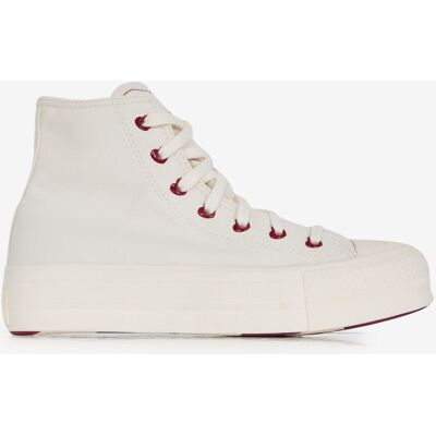 Schoenen Converse Chuck Taylor Lift Hi Love Wit/rood Dames 38 Schoenen Converse Chuck Taylor Lift Hi Love Wit/rood Dames 38