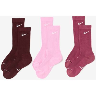 Nike Chaussettes X3 Crew Everyday Roze/bordeauxrood Dames 39/42 Nike Chaussettes X3 Crew Everyday Roze/bordeauxrood Dames 39/42