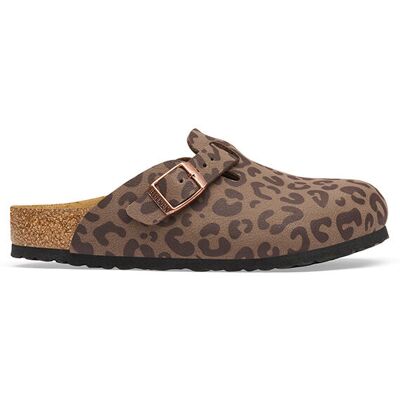Schoenen Birkenstock Boston Birko Flor Leopard Bruin/zwart Dames 37 Schoenen Birkenstock Boston Birko Flor Leopard Bruin/zwart Dames 37
