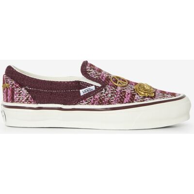 Schoenen Vans Lx Classic Slip-on 98 Bordeauxrood/zwart Dames 40 Schoenen Vans Lx Classic Slip-on 98 Bordeauxrood/zwart Dames 40