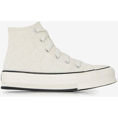 Schoenen Converse Chuck Taylor Eva Lift Hi Crochet - Kinderen Ecru Unisex 35 Schoenen Converse Chuck Taylor Eva Lift Hi Crochet - Kinderen Ecru Unisex 35