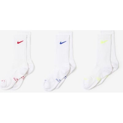 Nike Chaussettes X3 Crew Everyday Wit/meerkleurig Heren 38/42 Nike Chaussettes X3 Crew Everyday Wit/meerkleurig Heren 38/42