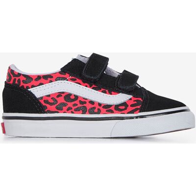 Schoenen Vans Old Skool Leopard V- Baby Zwart/roze Unisex 24 Schoenen Vans Old Skool Leopard V- Baby Zwart/roze Unisex 24
