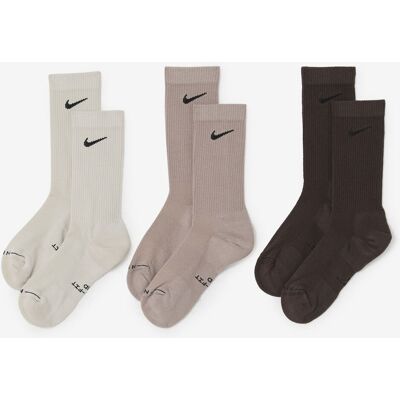 Nike Chaussettes X3 Crew Everyday - Kinderen Beige/bruin Heren 35/38 Nike Chaussettes X3 Crew Everyday - Kinderen Beige/bruin Heren 35/38