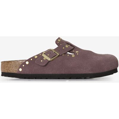 Schoenen Birkenstock Boston Suede Rivet Bordeauxrood Dames 36 Schoenen Birkenstock Boston Suede Rivet Bordeauxrood Dames 36