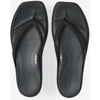 Slippers Schoenen Crocs Miami Flip Square Toe Zwart Dames 39/40 Slippers Schoenen Crocs Miami Flip Square Toe Zwart Dames 39/40