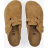 Schoenen Birkenstock Boston Suede Latte Cream Beige Dames 38 female