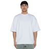 Dont Waste Culture Elaga Blanco very oversized t-shirt with button hem closure White xxl Heren